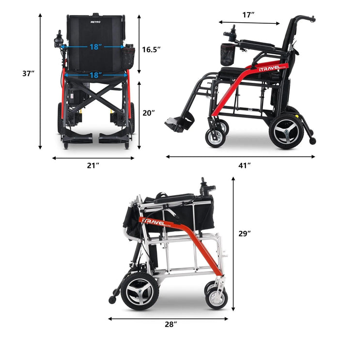 Metro Mobility iTravel Lite Electric Wheelchair