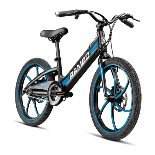Rambo Kids 20" Trailbreaker 3.0 Black Electric Bike 24V 250W Hub Motor