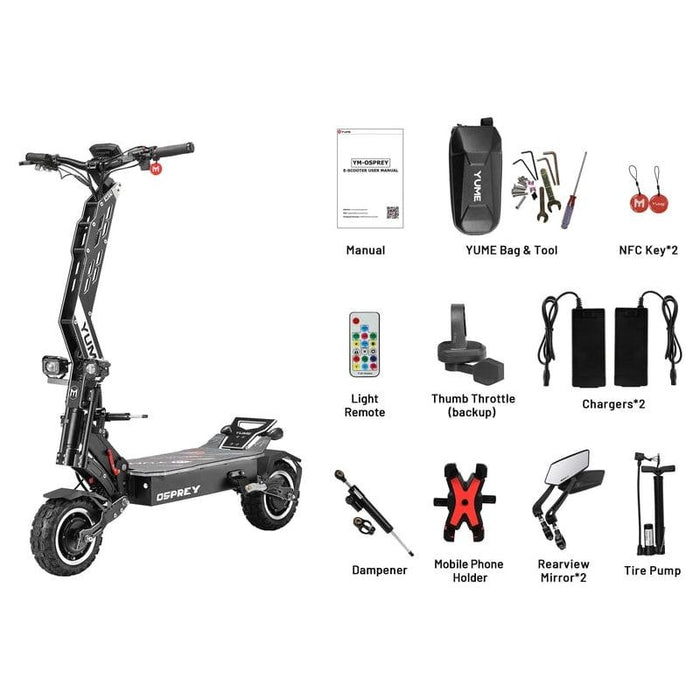 Yume Osprey 7000W 60MPH Off-Road Electric Scooter