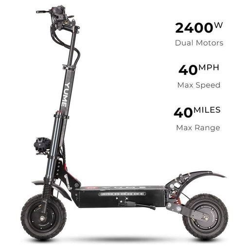 Yume Y10 2400W 40MPH Dual Motor Electric Scooter