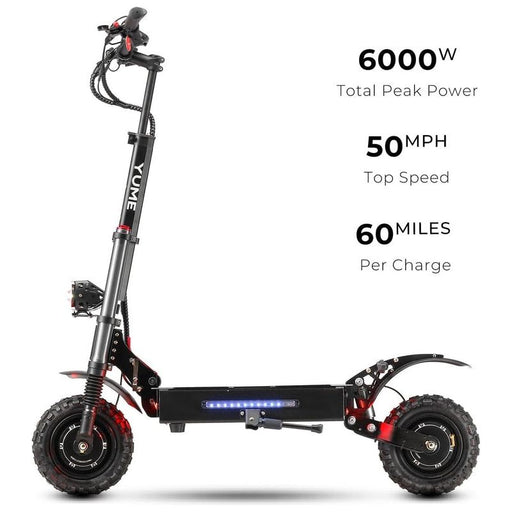 Yume Y11 6000W 50MPH Dual Motor Electric Scooter